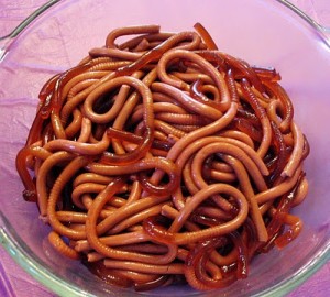 halloween jello worms